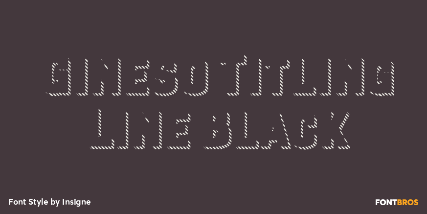 Gineso Titling Line Black Poster