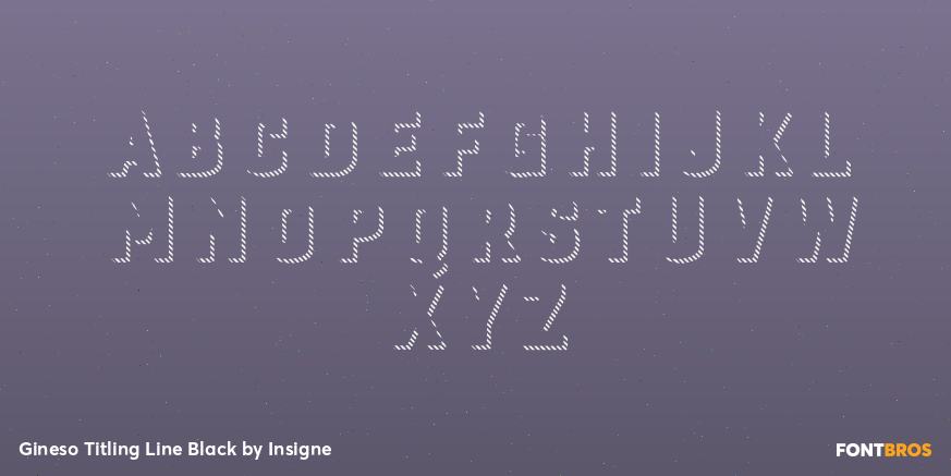 Gineso Titling Line Black Font Poster #1