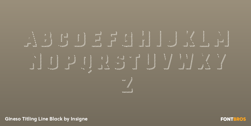 Gineso Titling Line Black Font Poster #1