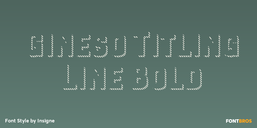 Gineso Titling Line Bold Poster