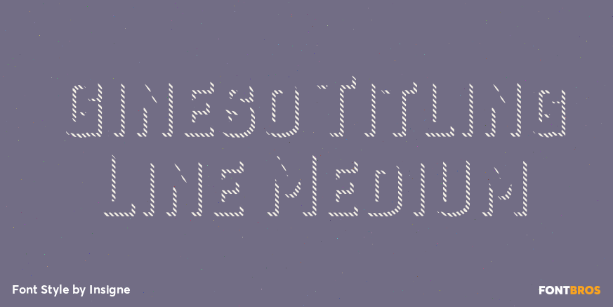 Gineso Titling Line Medium Poster