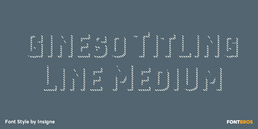 Gineso Titling Line Medium Font Poster #1