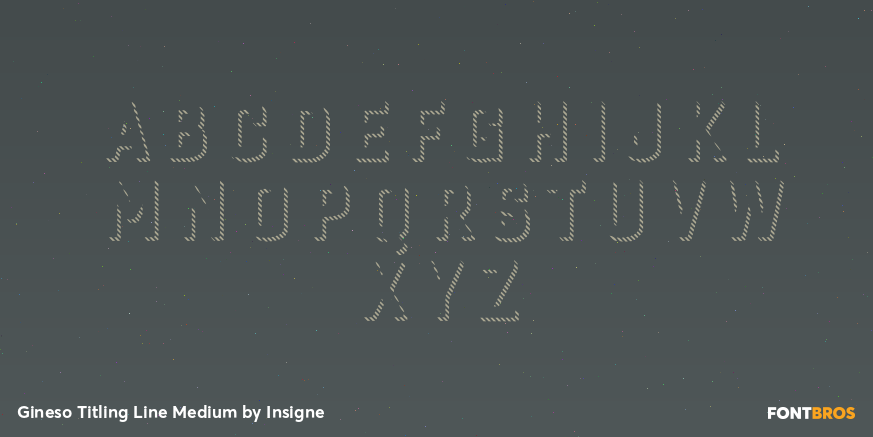 Gineso Titling Line Medium Font Poster #2