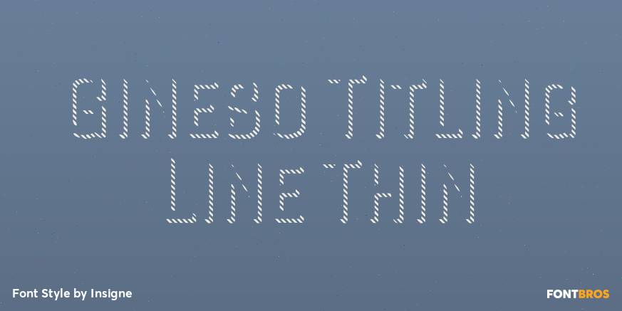 Gineso Titling Line Thin Poster
