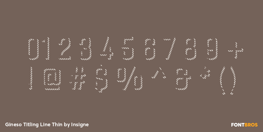 Gineso Titling Line Thin Font Poster #1