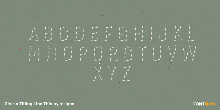 Gineso Titling Line Thin Font Poster #1