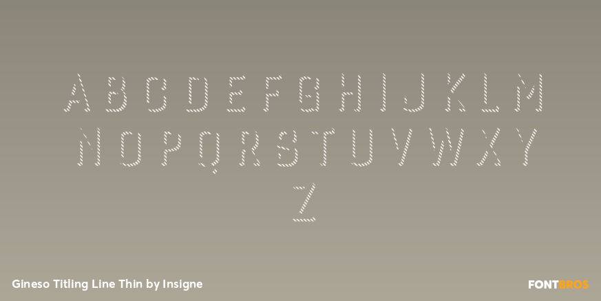 Gineso Titling Line Thin Font Poster #1