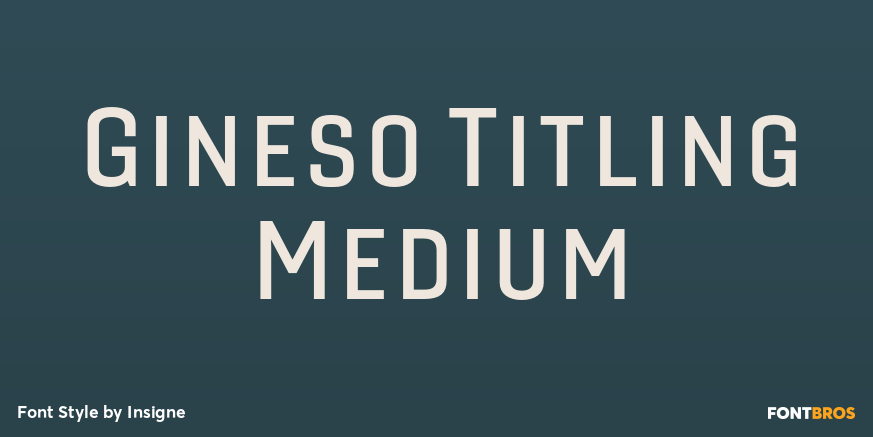 Gineso Titling Medium Poster
