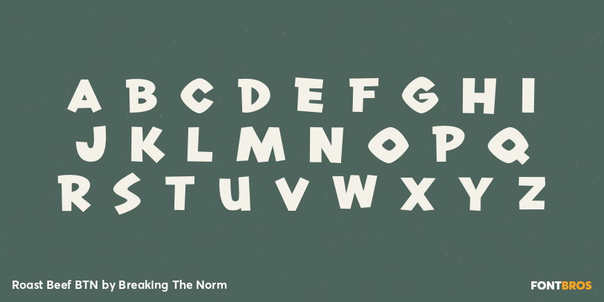 Roast Beef BTN Font Poster #2