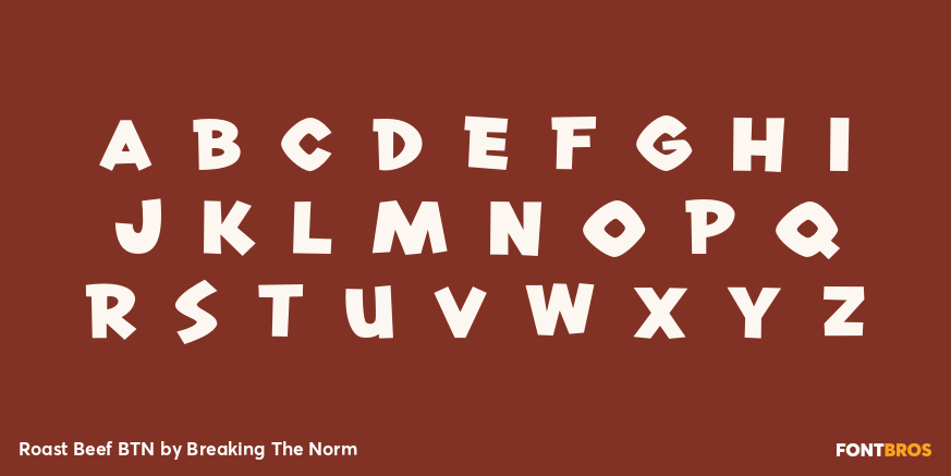 Roast Beef BTN Font Poster #3