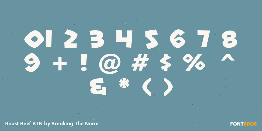 Roast Beef BTN Font Poster #4