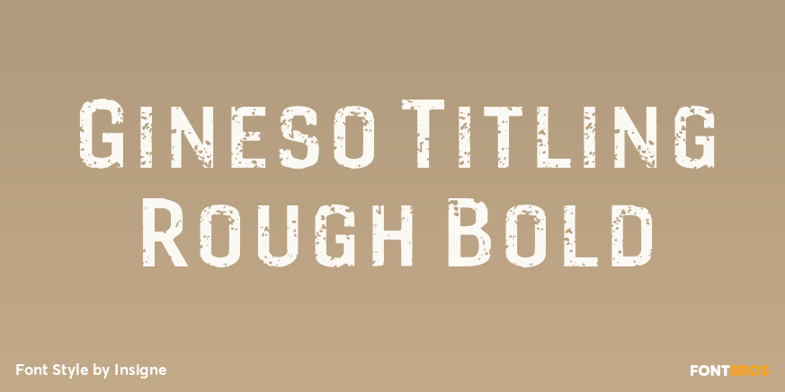 Gineso Titling Rough Bold Poster