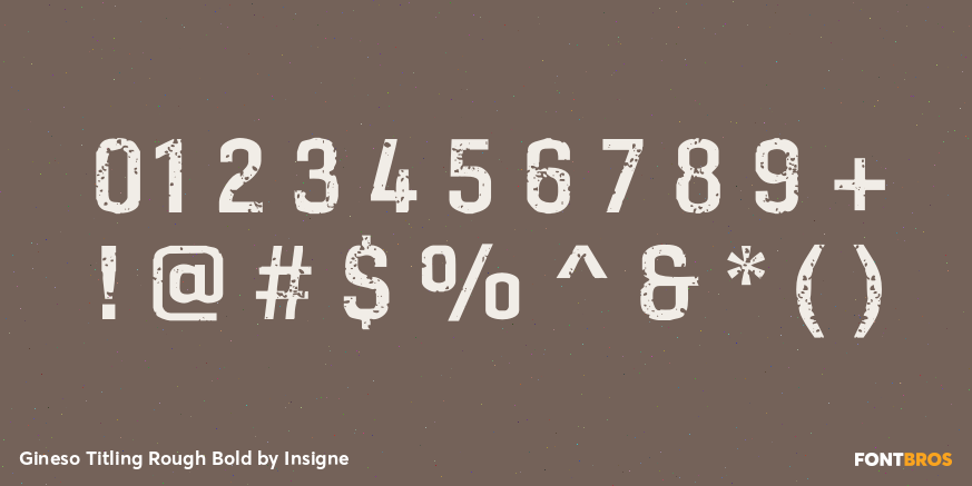 Gineso Titling Rough Bold Font Poster #1