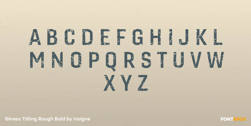 Gineso Titling Rough Bold Font Poster #1