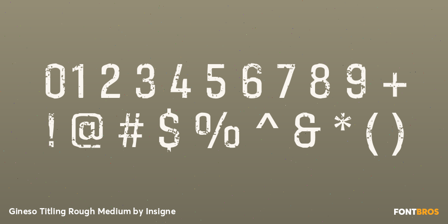 Gineso Titling Rough Medium Font Poster #1