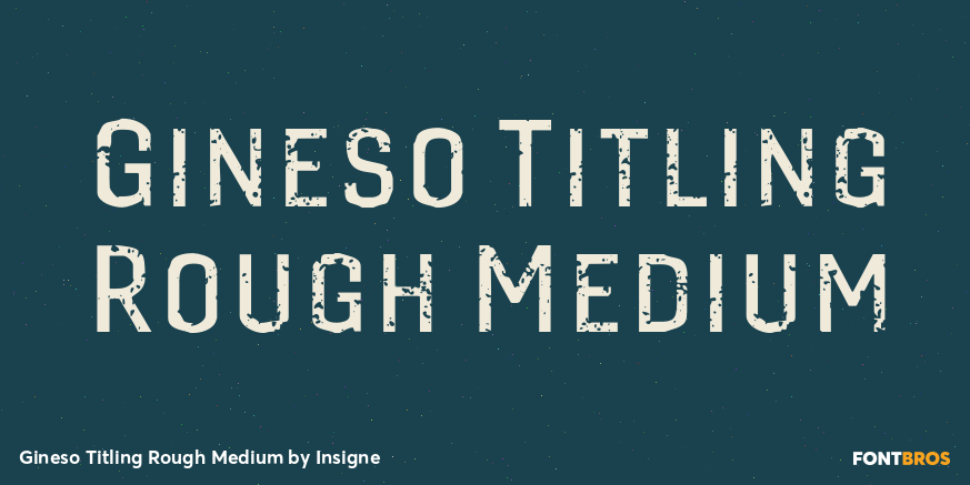 Gineso Titling Rough Medium Font Poster #1