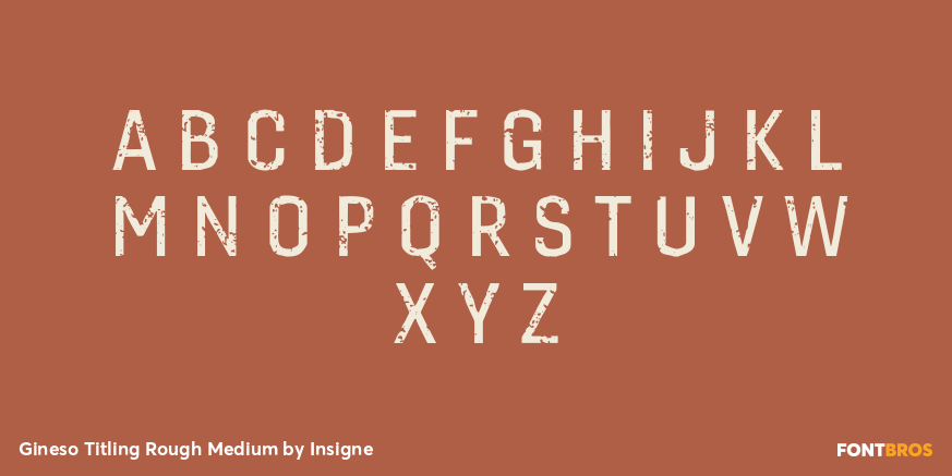 Gineso Titling Rough Medium Font Poster #2