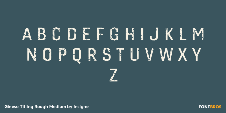 Gineso Titling Rough Medium Font Poster #3