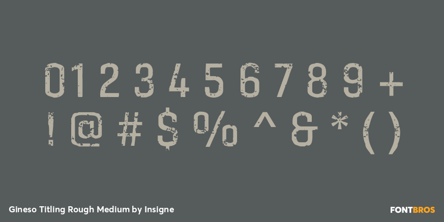 Gineso Titling Rough Medium Font Poster #4