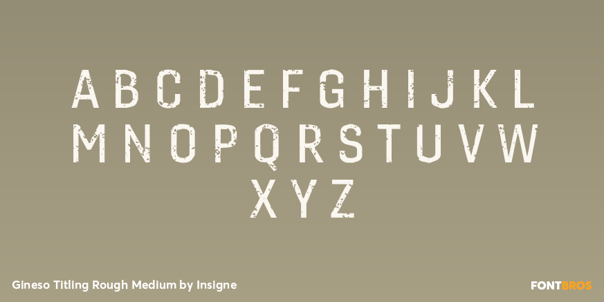 Gineso Titling Rough Medium Font Poster #1