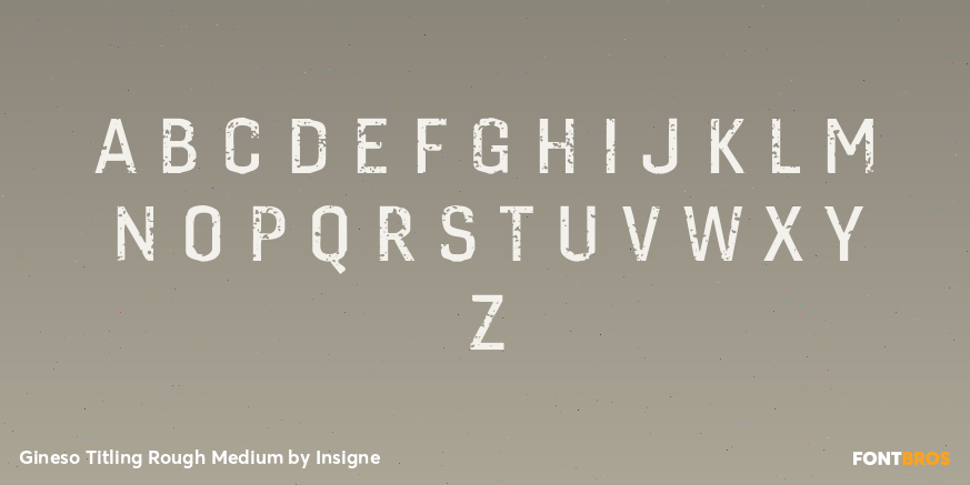 Gineso Titling Rough Medium Font Poster #1