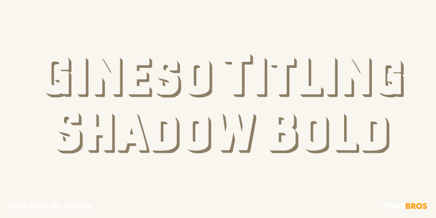Gineso Titling Shadow Bold Poster