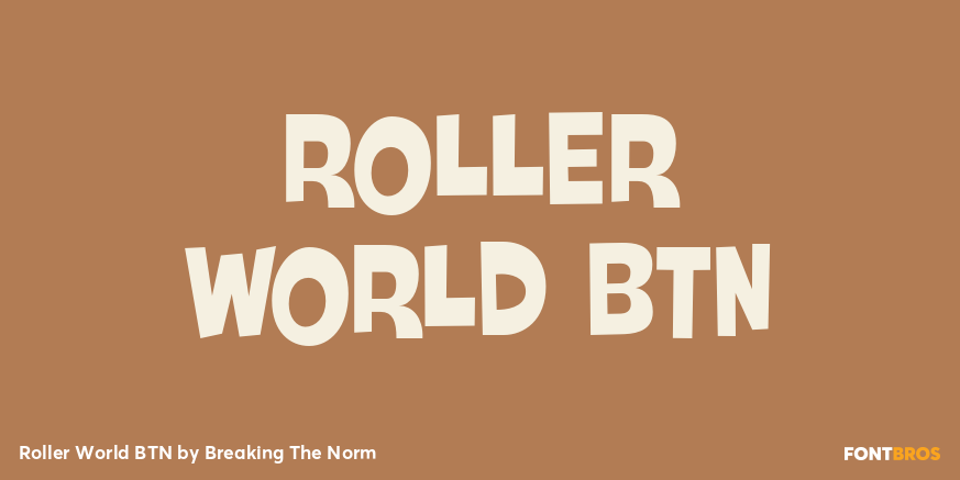 Roller World BTN Font Family Poster