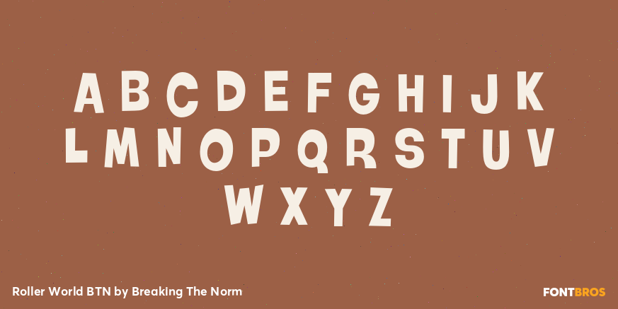 Roller World BTN Font Poster #2