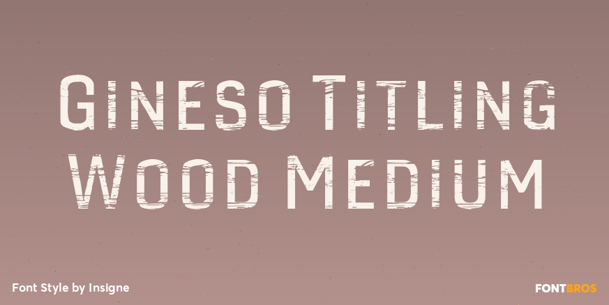 Gineso Titling Wood Medium Poster