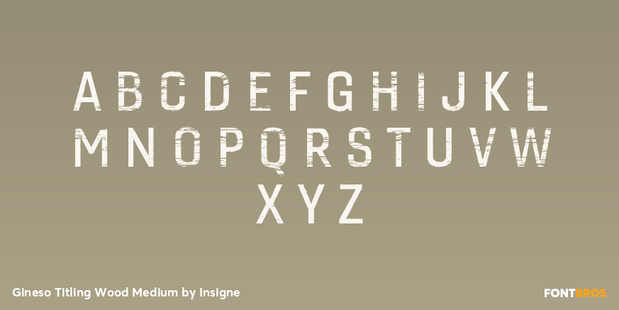 Gineso Titling Wood Medium Font Poster #2