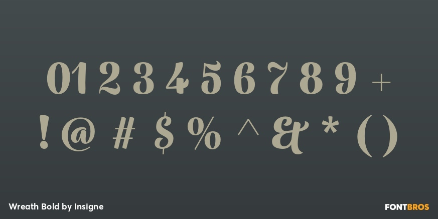 Wreath Bold Font Poster #1