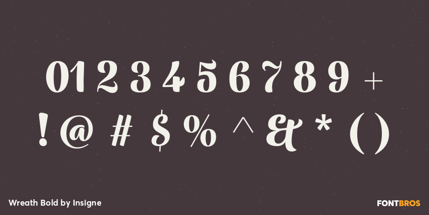 Wreath Bold Font Poster #4