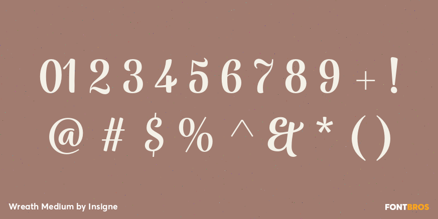 Wreath Medium Font Poster #4