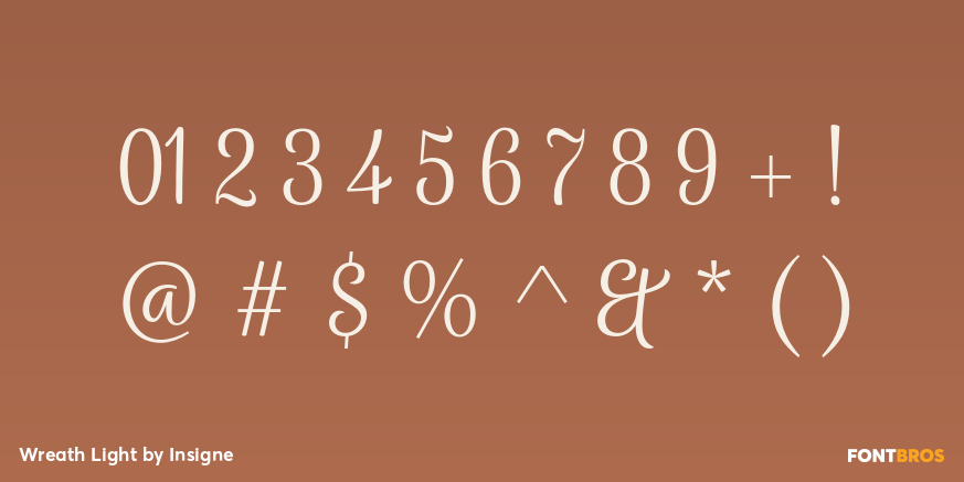 Wreath Light Font Poster #1