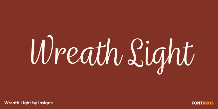 Wreath Light Font Poster #1