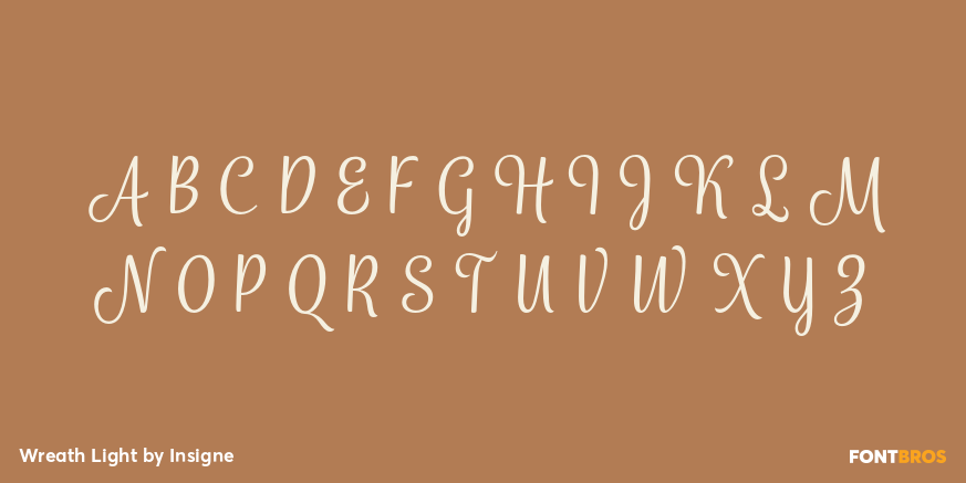 Wreath Light Font Poster #1