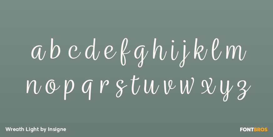 Wreath Light Font Poster #1