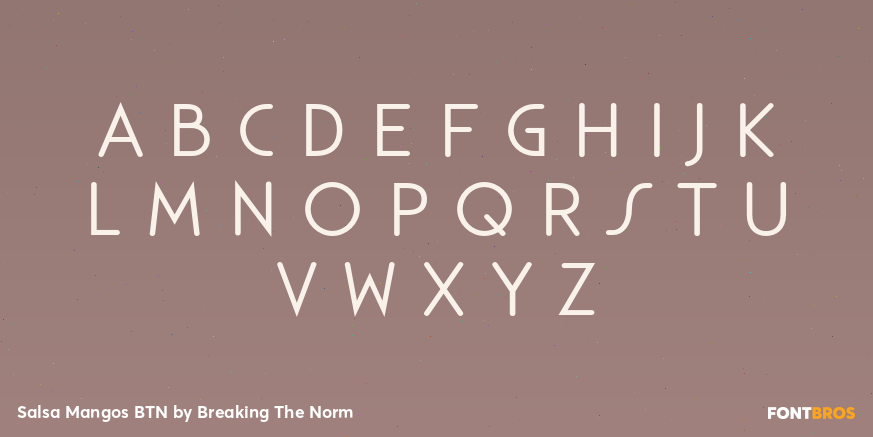 Salsa Mangos BTN Font Poster #2