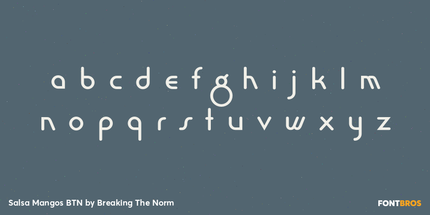 Salsa Mangos BTN Font Poster #3