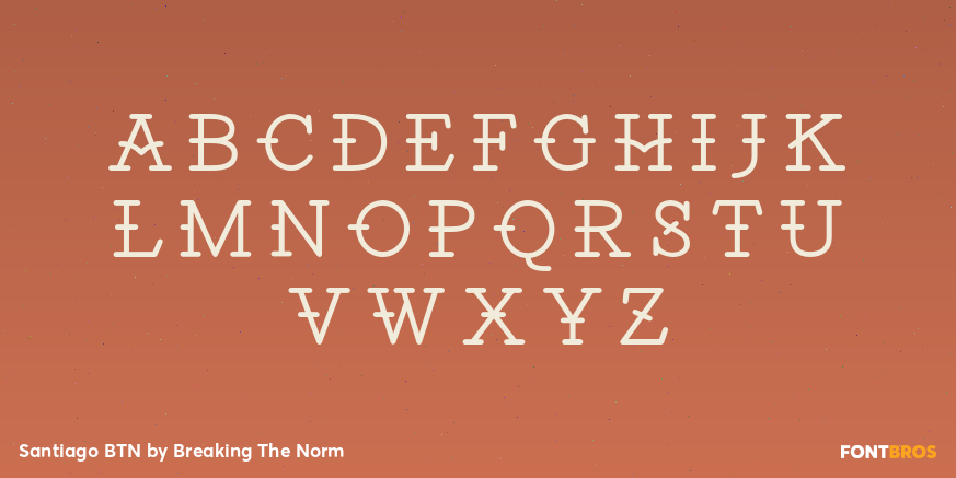 Santiago BTN Font Poster #2