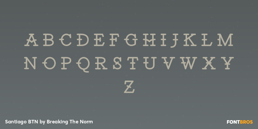 Santiago BTN Font Poster #3