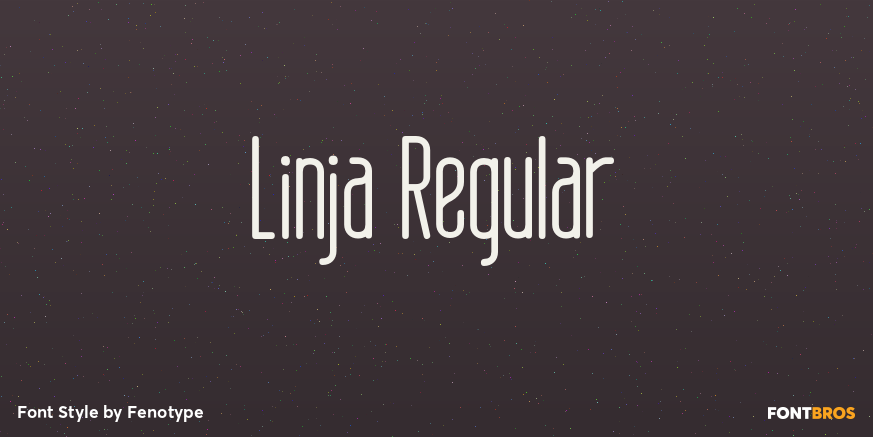 Linja Regular Font Poster #1