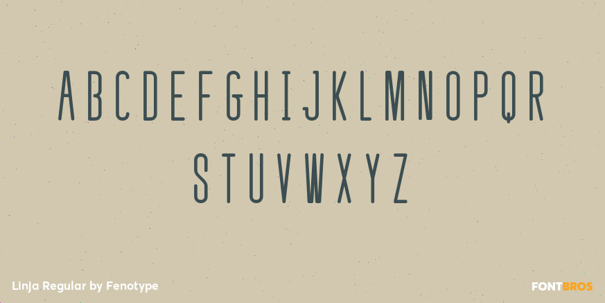 Linja Regular Font Poster #1