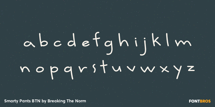 Smarty Pants BTN Font Poster #3