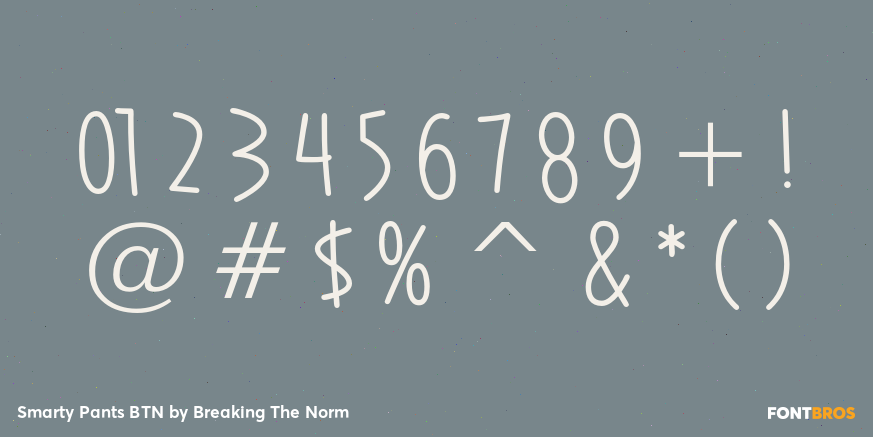 Smarty Pants BTN Font Poster #4