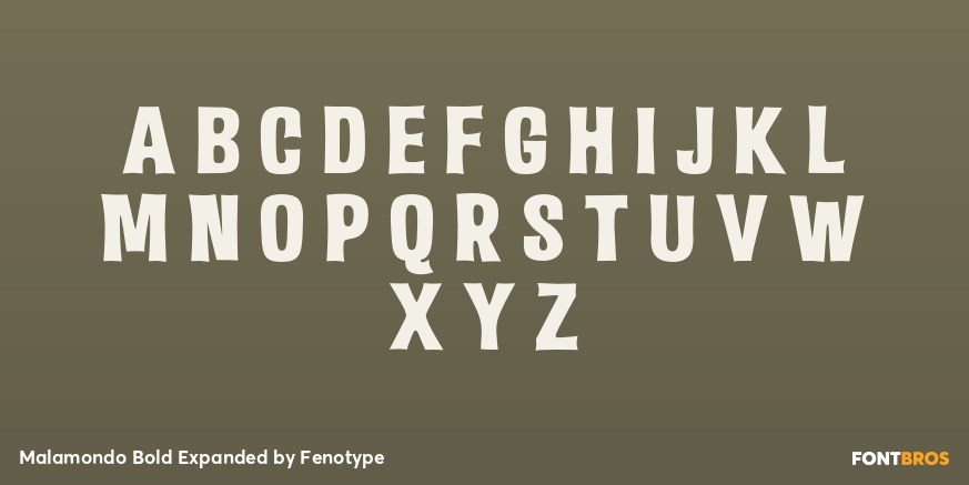 Malamondo Bold Expanded Font Poster #2