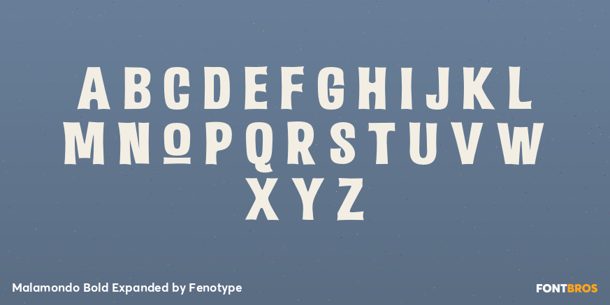 Malamondo Bold Expanded Font Poster #3