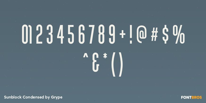 Sunblock Condensed Font Poster #1