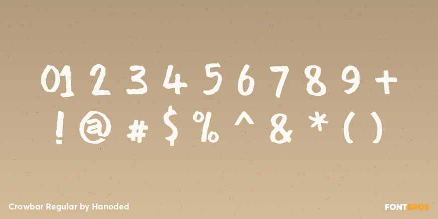Crowbar Regular Font Poster #4