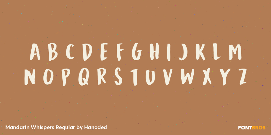 Mandarin Whispers Regular Font Poster #2